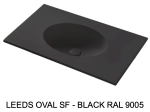 Plan vasque lavabo sur mesure : L 60 à 201 x P 40 à 51 cm, finition lisse mate, 10 couleurs au choix, Anti bactérien, résine Akrytan® teinté dans la masse, Livraison Offerte.